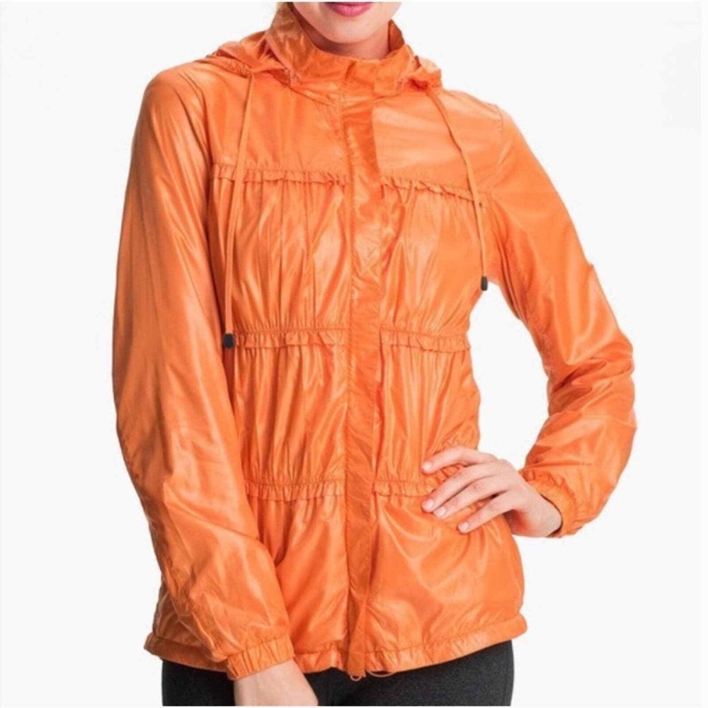 Persimmon colored Prana “Tegan” windbreaker lightweight jacket, Medium
